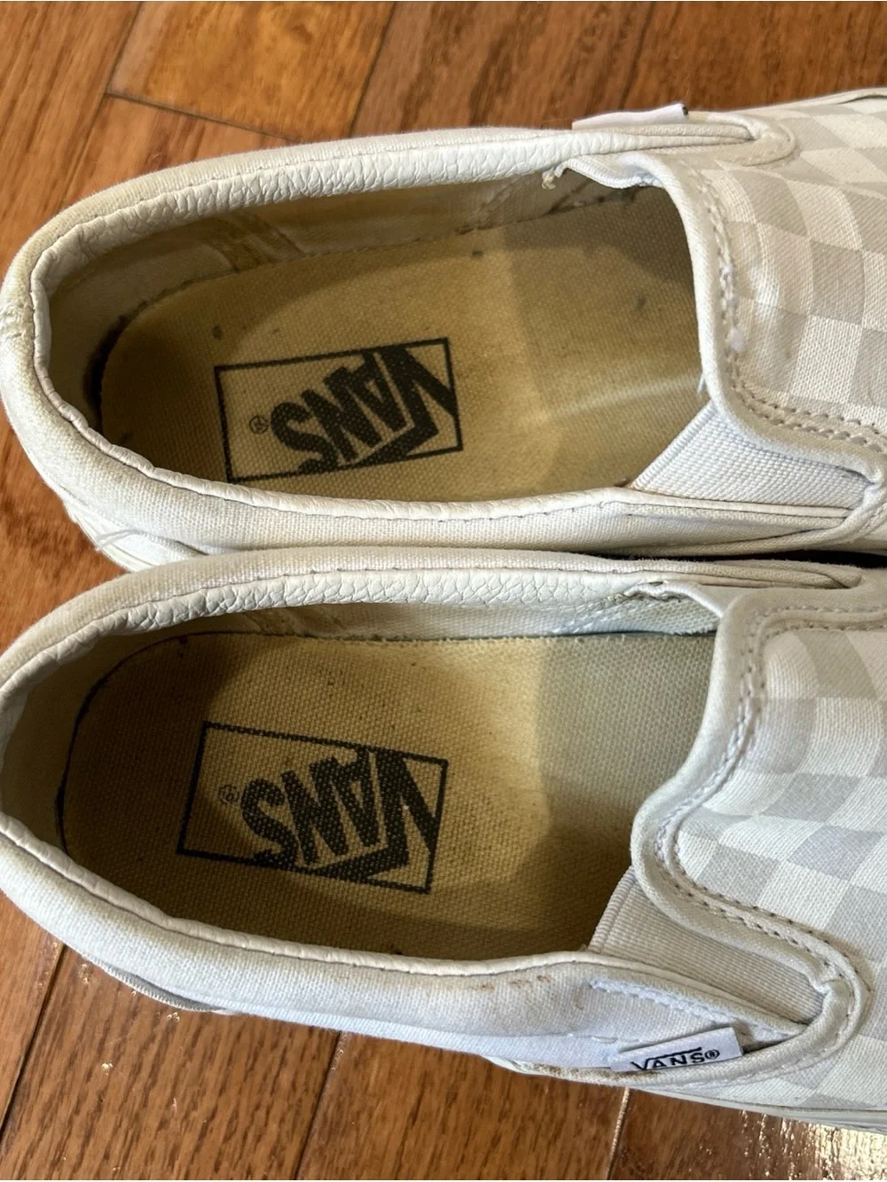 Vans Sneakers Low Slip On Skate Shoes Checkerboard Women’s Size 9 White